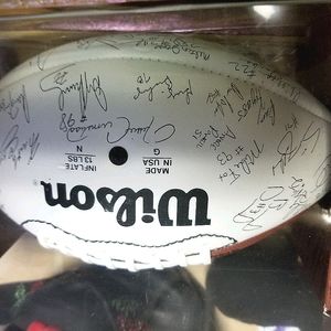 Football collectors  with many signatures...Authentic and I'm Selling it for a f